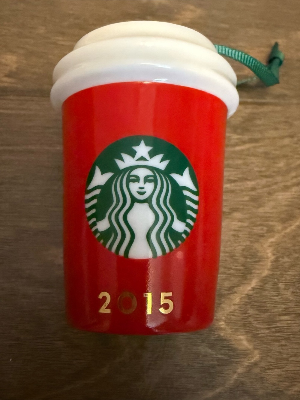 Vintage 2015 Starbucks Dated Holiday Ornament